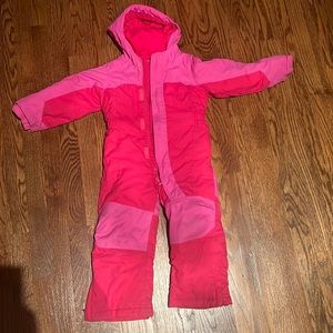 LL Bean Girls' Pink Snowsuit 3T